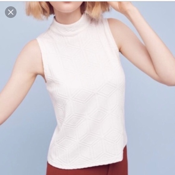 sleeveless mock turtleneck tops